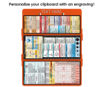 WhiteCoat Clipboard® Trifold - Orange Primary Care Edition